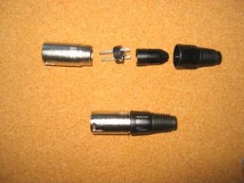 XLR Male 3 pin connector